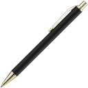 Ручка шариковая Lobby Soft Touch Gold, черная