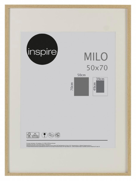 Рамка Inspire Milo, 50х70 см, цвет дуб